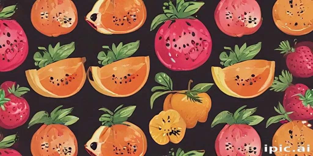 aesthetic fruit background