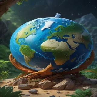 cartoon picture of planet earth