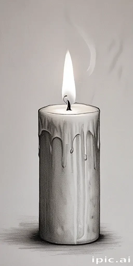 candle drawing