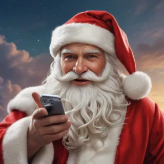 santa claus iphone wallpaper
