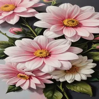 aesthetic flower painting