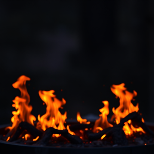background with fire