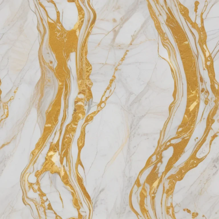 white and gold marble