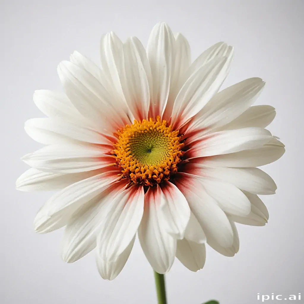 flower on white background