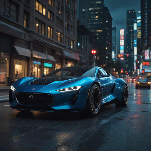 cinematic film still snake, A futuristic car, rendered in lush digital art, showcases a sleek, aerodynamic design with curved lines and sharp angles, evoking a sense of high-speed velocity. The metallic  body glimmers in the light, accentuated by neon  accents that pulse with an otherworldly energy. The wheels, a mesmerizing blend of chrome and carbon fiber, appear to rotate in mid-air, as if defying gravity. Against a backdrop of deep, electric blue, the car seems to embody the essence of innovation and progress, transporting the viewer to a world of tomorrow. ImgFixerPre0.3 <lora:more_details:1> . shallow depth of field, vignette, highly detailed, high budget, bokeh, cinemascope, moody, epic, gorgeous, film grain, grainy