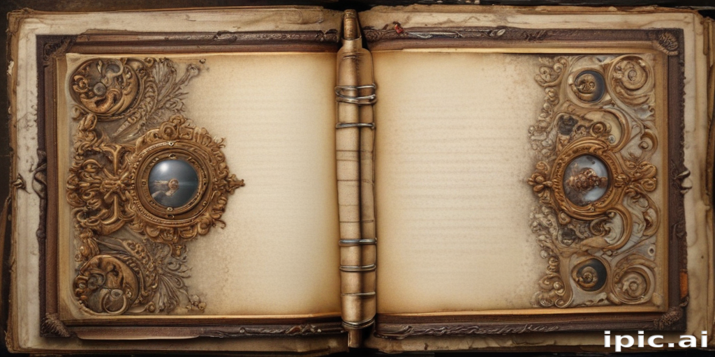 An Ornately Decorated Vintage Book with Intricate Gold Details and ...