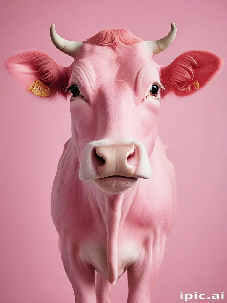 pink cow wallpaper