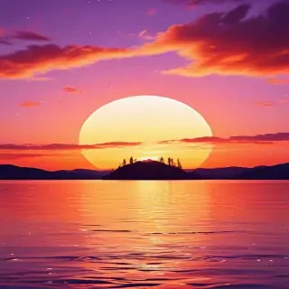 cute sunset wallpaper