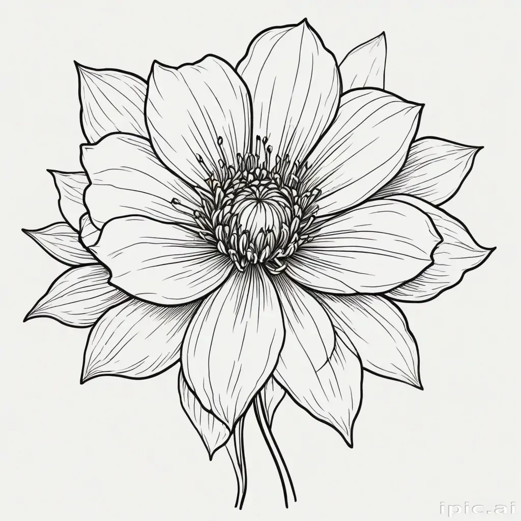 flower outline png