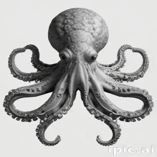 octopus clip art black and white