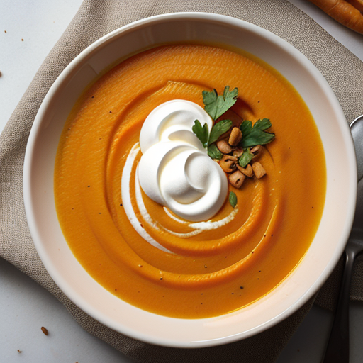 ginger sweet potato carrot soup