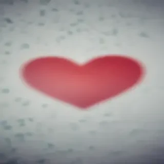 blurry heart