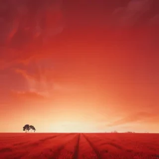 red plain background