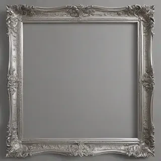 silver frame png