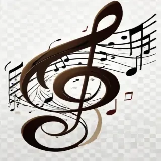 music notes transparent
