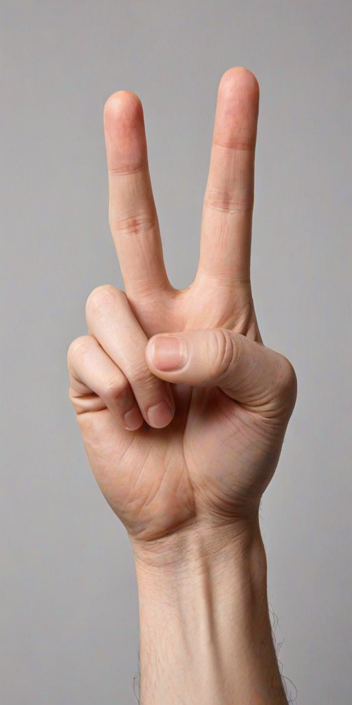 middle finger transparent