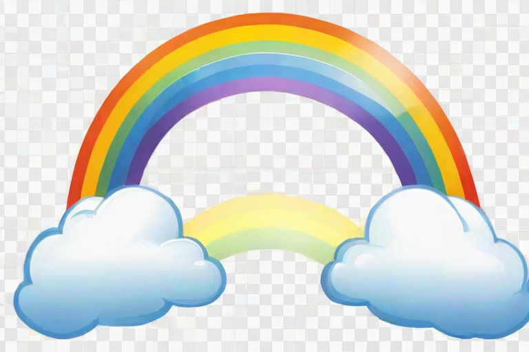 transparent background rainbow clipart