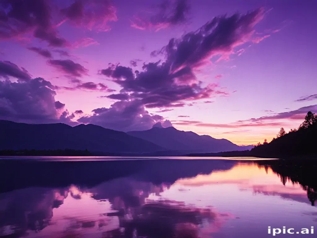 purple sky wallpaper