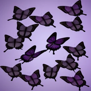 purple butterflies