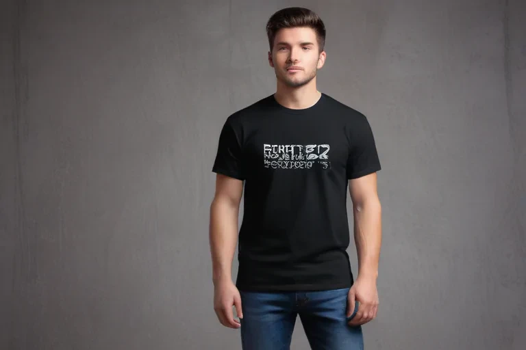 black mockup t shirt