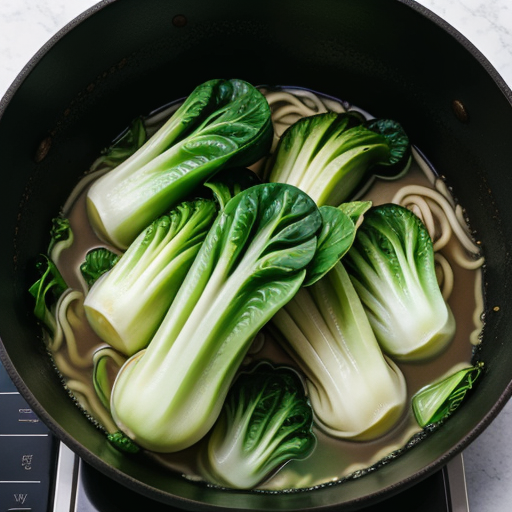 cooking bok choy for ramen