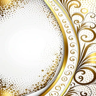white & gold background