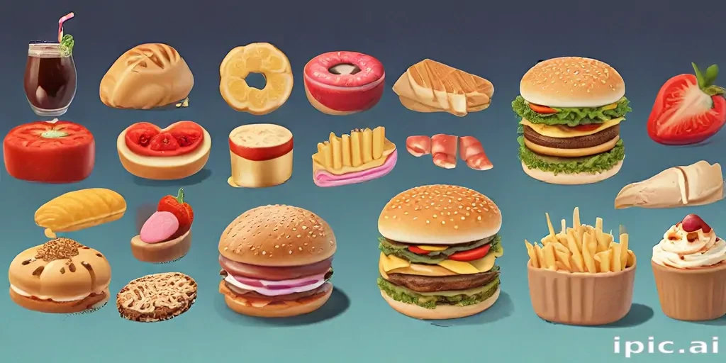 animated food