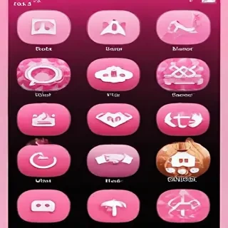 pink home screen