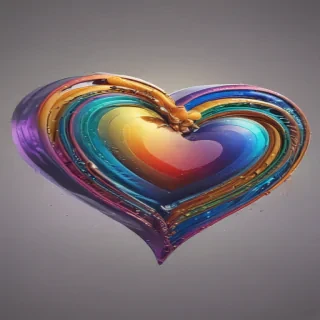 rainbow heart png