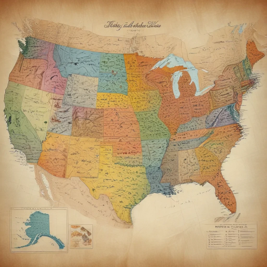 map of the us states