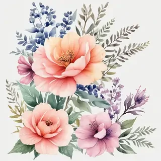 watercolor flowers png
