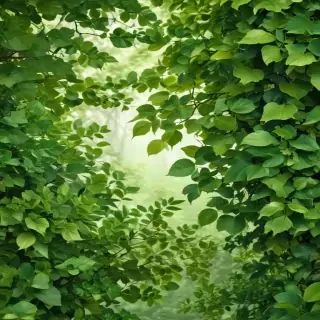 background green leaves