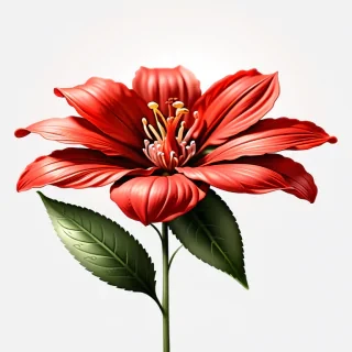 red flower png