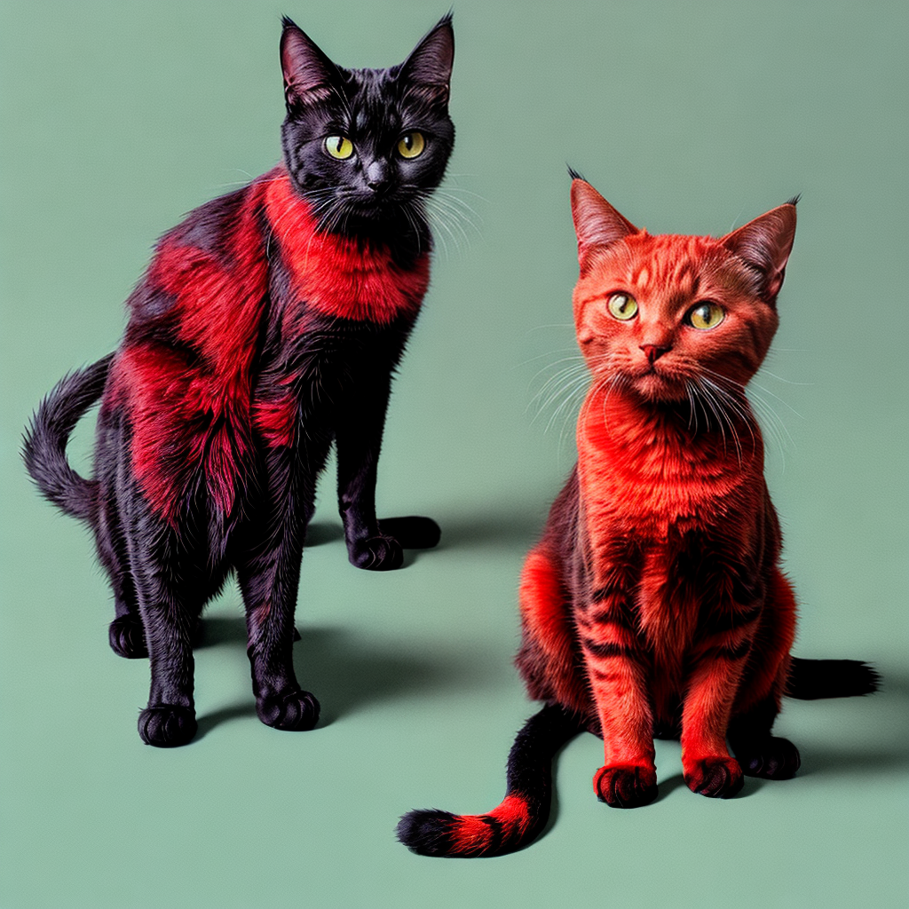 Cat, red.