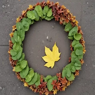 leaf circle