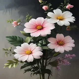 aesthetic flower painting