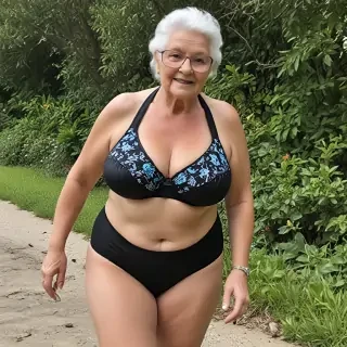 bbw granny bikini