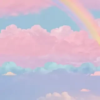 pastel rainbow aesthetic wallpaper