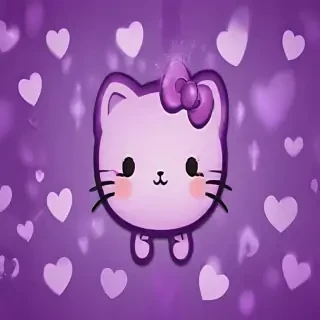 purple wallpaper cute