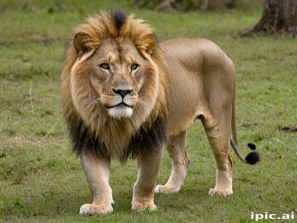 transparent lion