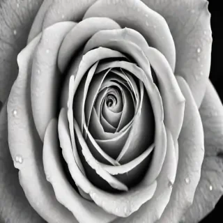 black and white rose background