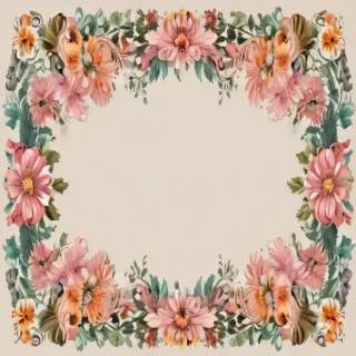 floral borders clipart