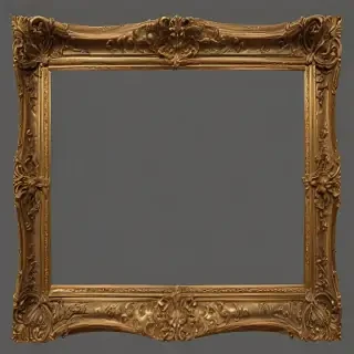 golden frame png transparent