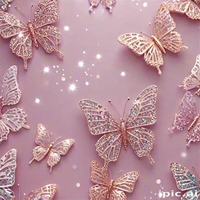 glitter butterfly wallpaper
