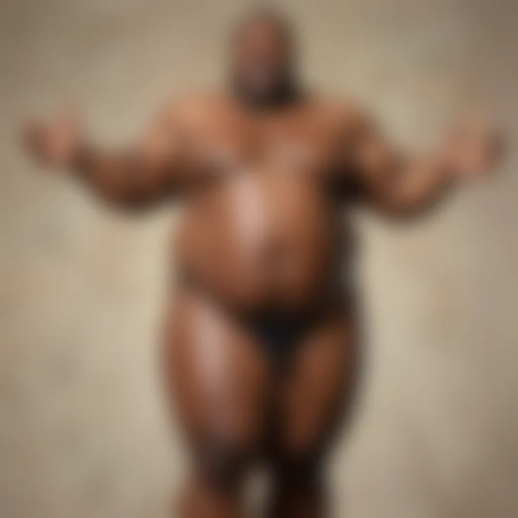 black fat man