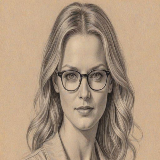 Resplendent AJ Cook, pencil sketch, portrait of Fascinating woman 1921s in glasses, hair style beatnik, outline, clear lines, fine lines, 8k