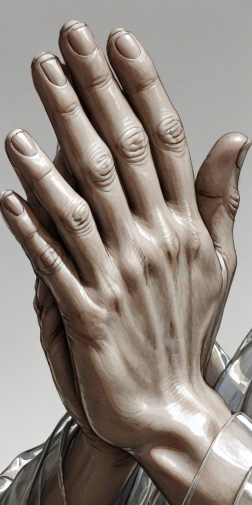 praying hands transparent