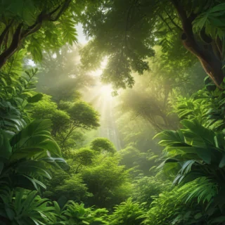 greenery background aesthetic