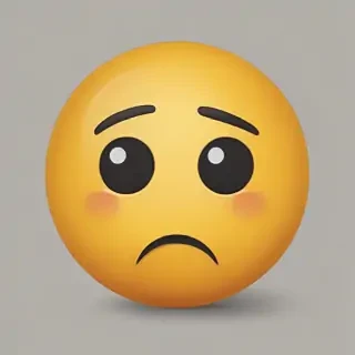sad face emoji png