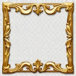 gold border transparent